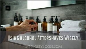 using alcohol aftershaves wisely