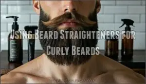 using beard straighteners for curly beards