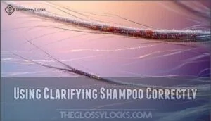 using clarifying shampoo correctly