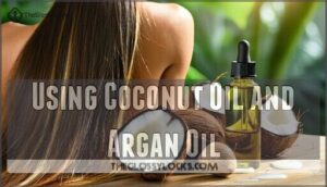 using coconut oil and argan oil