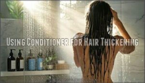 using conditioner for hair thickening