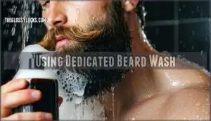 using dedicated beard wash