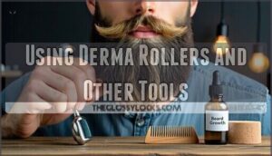 using derma rollers and other tools