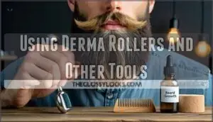 using derma rollers and other tools