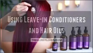 using leave-in conditioners and hair oils