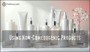 using non-comedogenic products