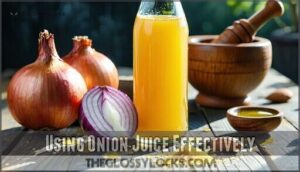 using onion juice effectively