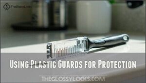 using plastic guards for protection using plastic guards for protection
