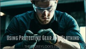 using protective gear and clothing