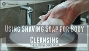 using shaving soap for body cleansing