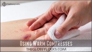 using warm compresses