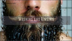 washing and rinsing washing and rinsing