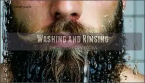 washing and rinsing