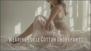 wearing loose cotton underpants