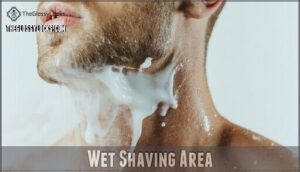 wet shaving area