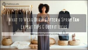 what to wear during after a spray tan