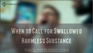 when to call for swallowed harmless substance