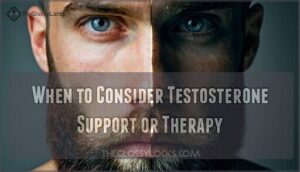 when to consider testosterone support or therapy