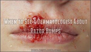 when to see a dermatologist about razor bumps