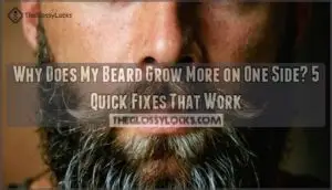 why does my beard grow more on one side