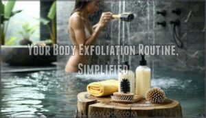 your body exfoliation routine, simplified