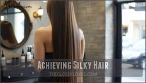 achieving silky hair
