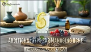 additional tips for managing acne