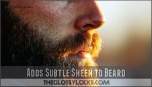 adds subtle sheen to beard