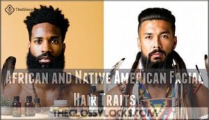 african and native american facial hair traits