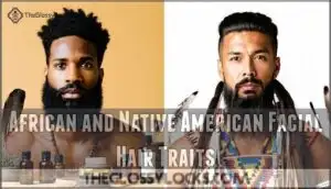 african and native american facial hair traits