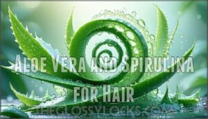 aloe vera and spirulina for hair