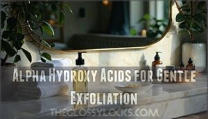 alpha hydroxy acids for gentle exfoliation