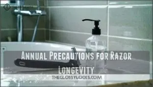 annual precautions for razor longevity