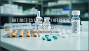 antibiotics and anti-inflammatory medications