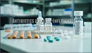antibiotics and anti-inflammatory medications