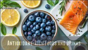 antioxidant-rich foods and drinks