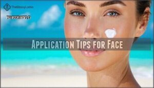 application tips for face