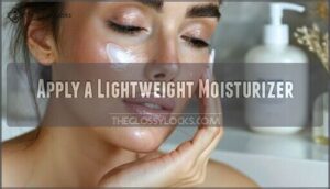 apply a lightweight moisturizer