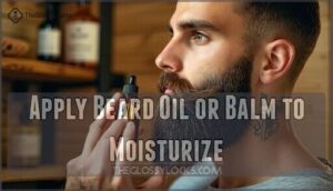 apply beard oil or balm to moisturize