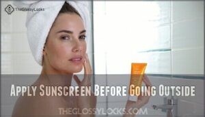 apply sunscreen before going outside