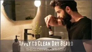 apply to clean dry beard