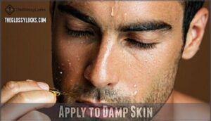apply to damp skin