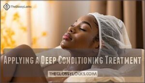 applying a deep conditioning treatment