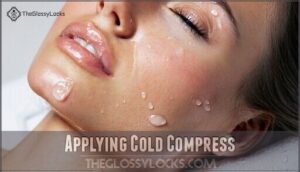applying cold compress