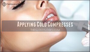 applying cold compresses