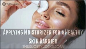 applying moisturizer for a healthy skin barrier