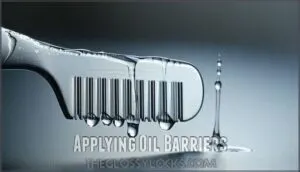 applying oil barriers