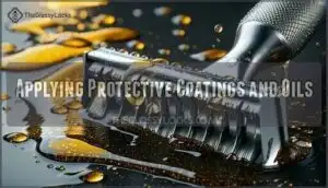 applying protective coatings and oils