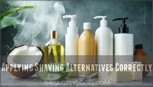 applying shaving alternatives correctly