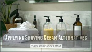 applying shaving cream alternatives